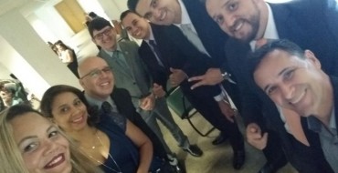 O perito Ricado Caires recebe premiação na Assembléia Legislativa de São Paulo  junto com as autoridades na Liga da prevenção - Foto 4
