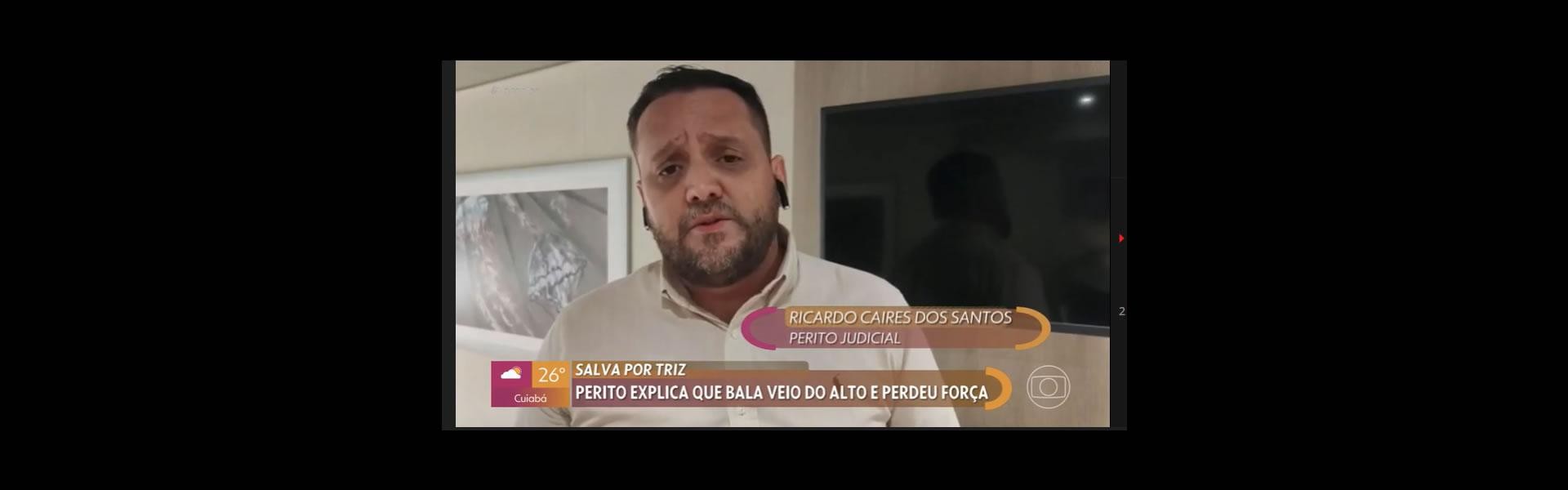 Ricardo Caires perito judicial participou no dia 03/01/2023 na emissora EPTV de televisão da Rede Globo no programa da Patrícia Poeta com o tema sobre 
