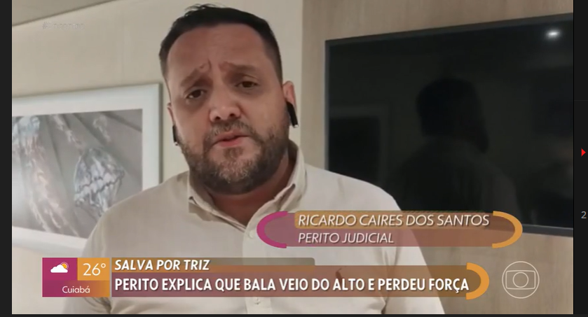Ricardo Caires perito judicial participou no dia 03/01/2023 na emissora EPTV de televisão da Rede Globo no programa da Patrícia Poeta com o tema sobre 